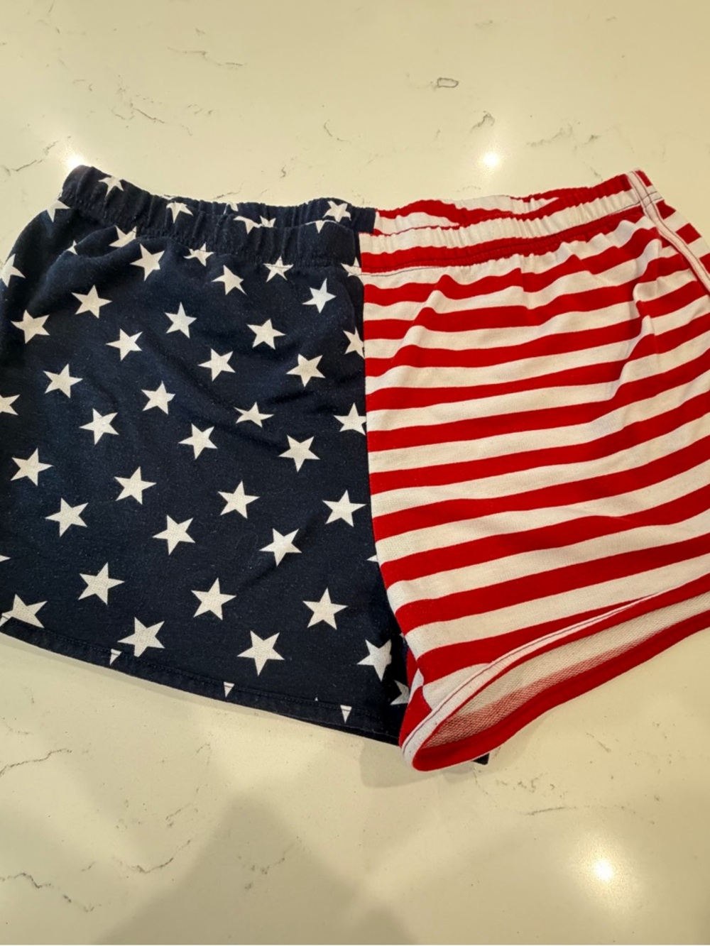 Bobbie Brooks Red White and Navy Stars & Stripes Athletic Shorts
